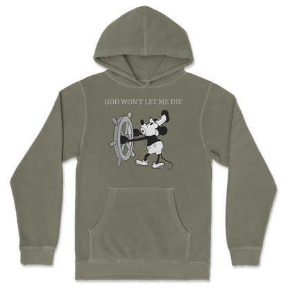 Independent Clothing Co. Hoodie God Wont Let Me Die in Olive