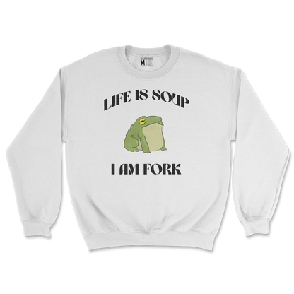 Gildan SoftStyle Crew Neck Life is Soup in White