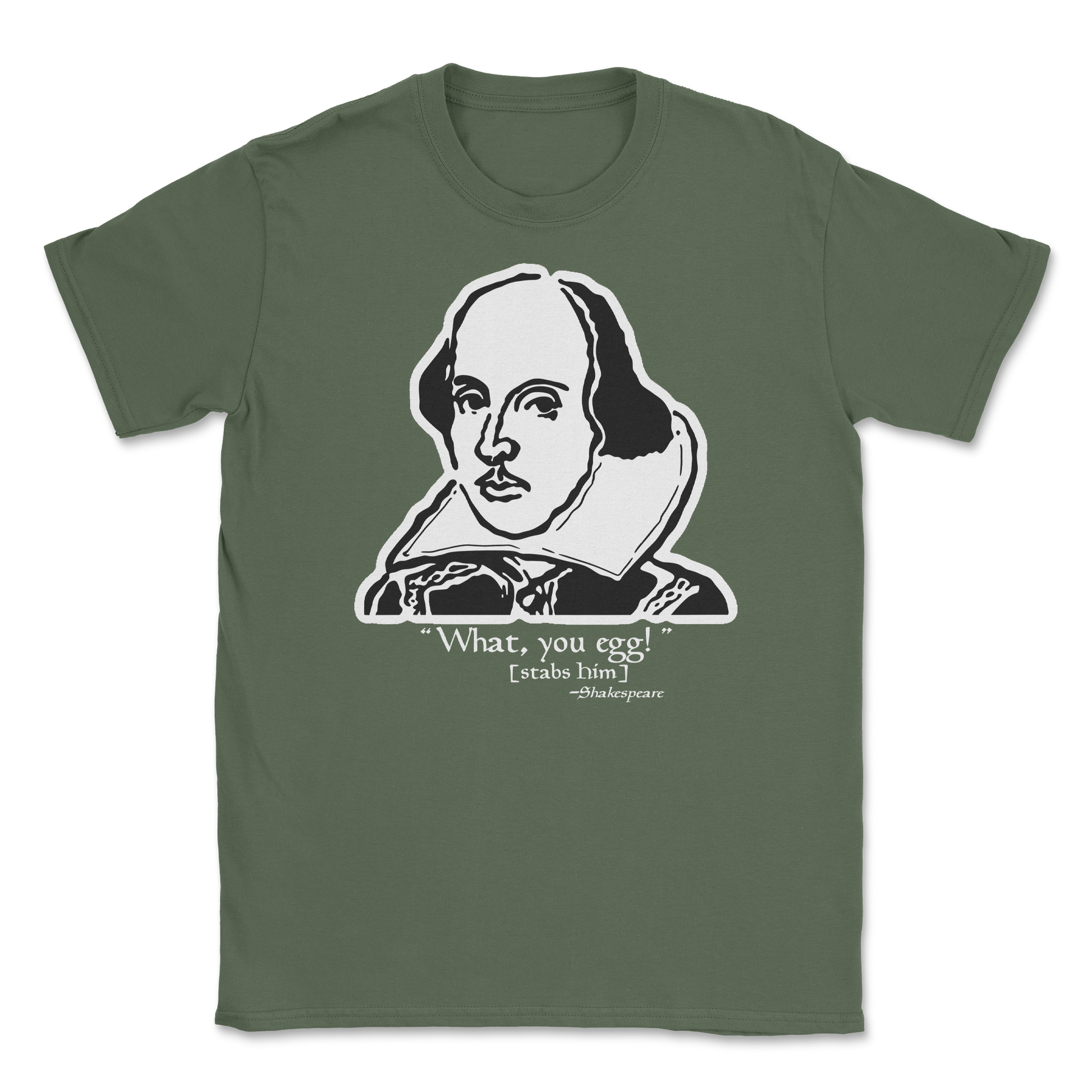 The Nice Shirt T-Shirt Shakespeare Quote  in Military-Green