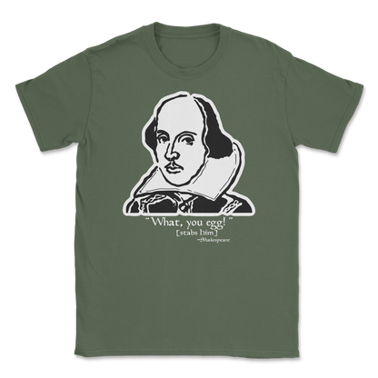 The Nice Shirt T-Shirt Shakespeare Quote  in Military-Green