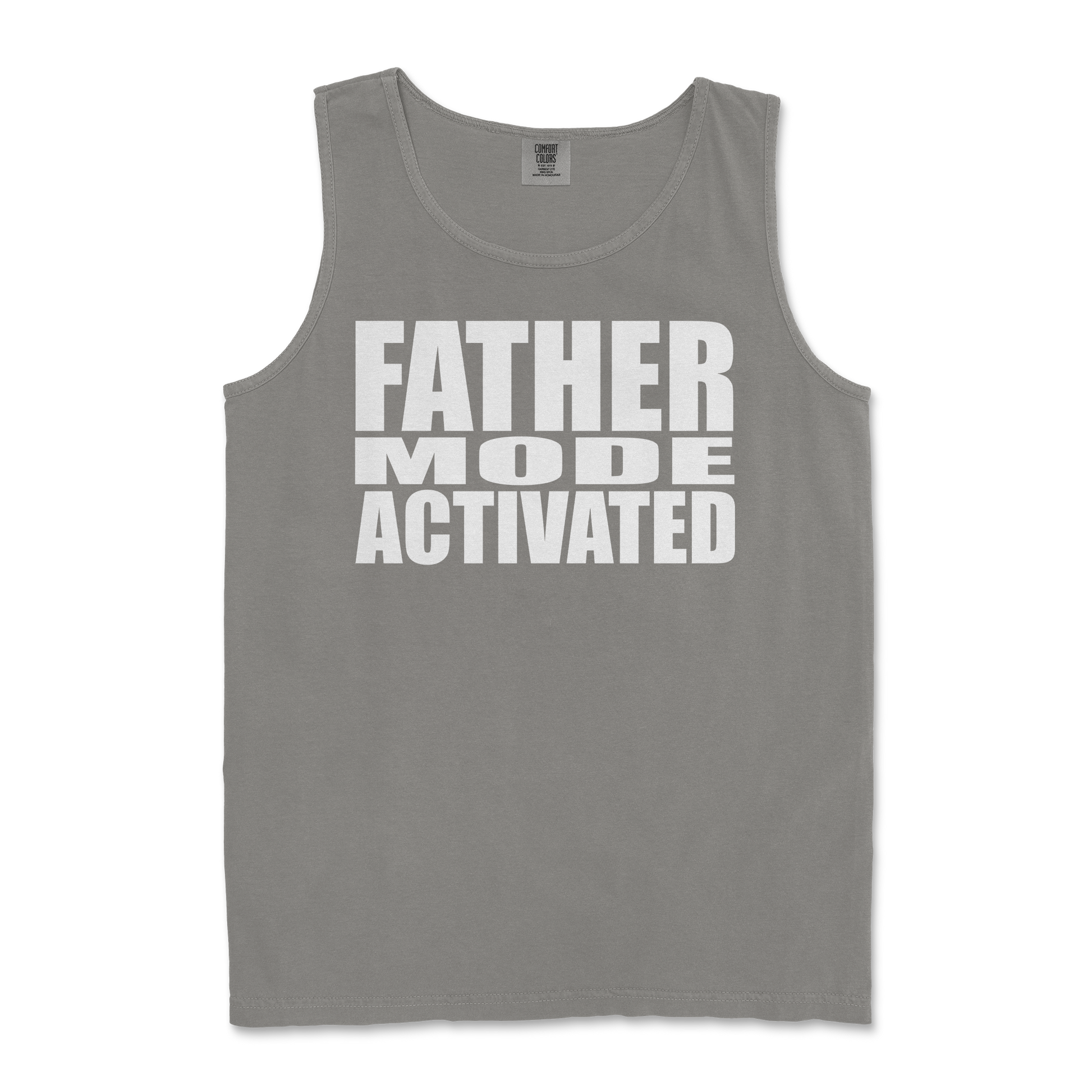 Comfort Colors Tank Top Father Mode Activated in Grey