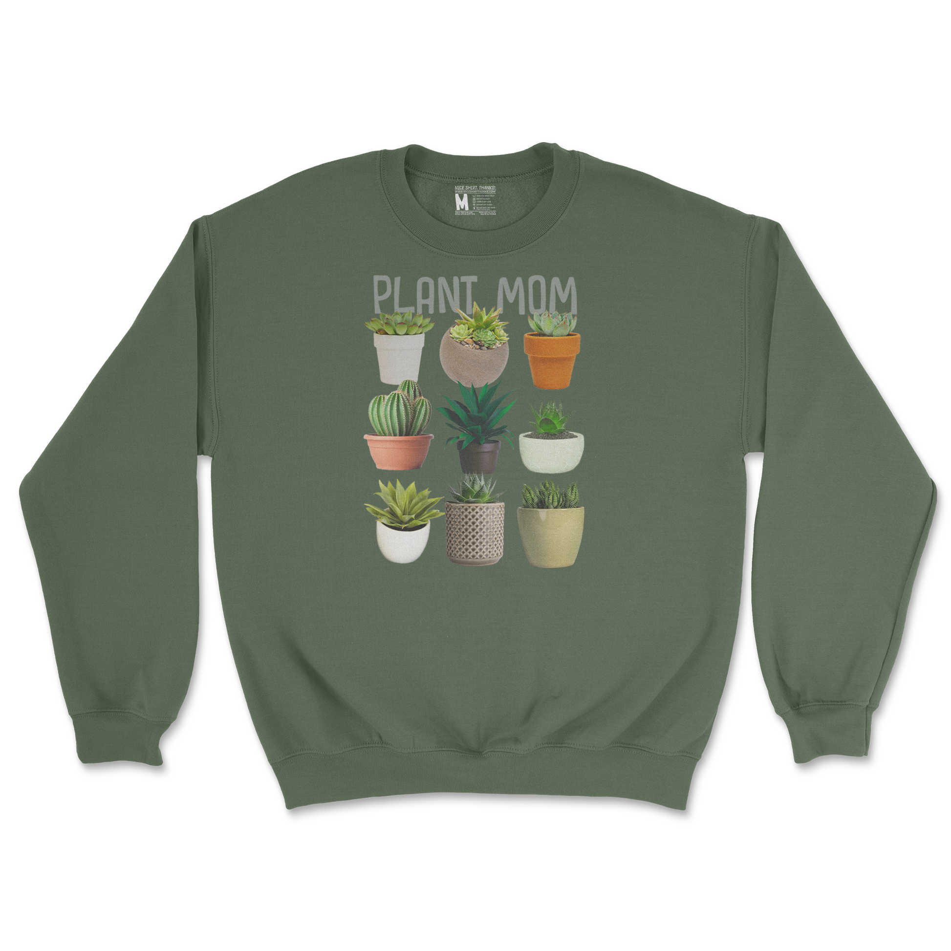 Gildan SoftStyle Crew Neck in Military Green