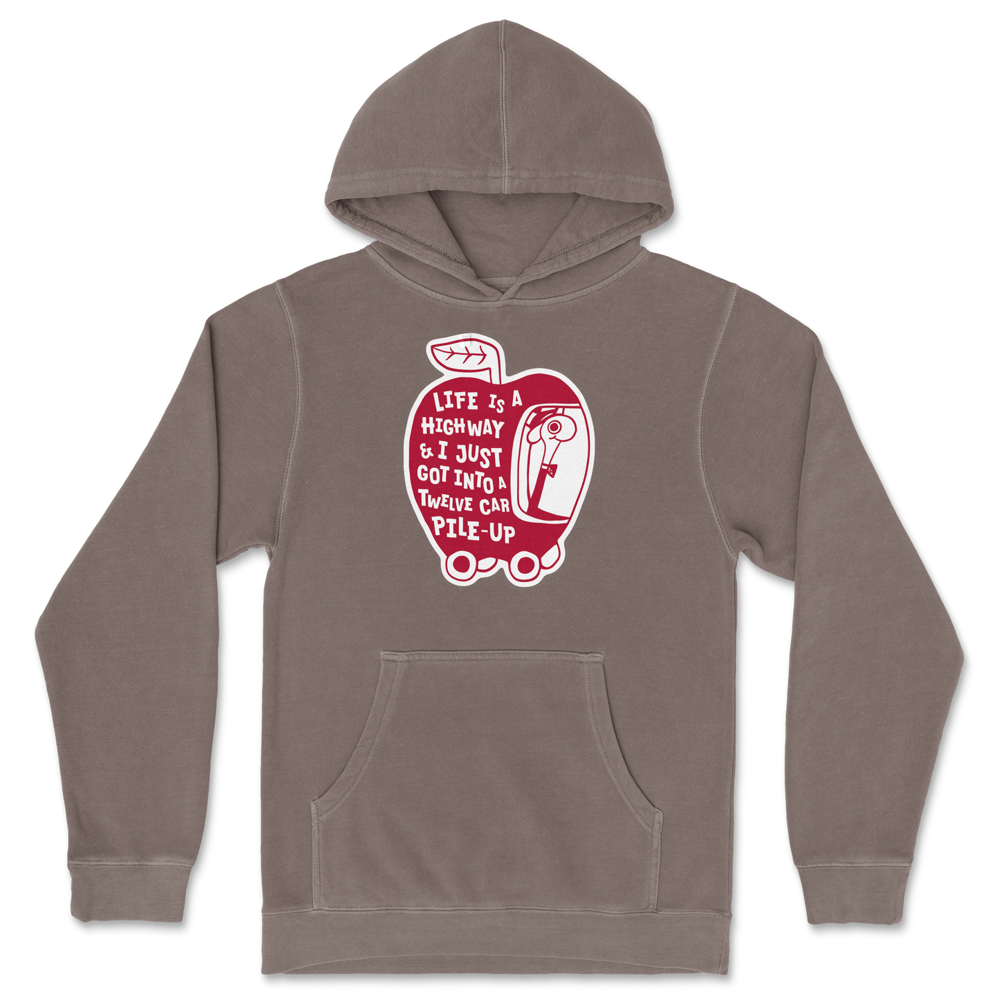 Independent Clothing Co. Hoodie Life Is A Highway  in Clay