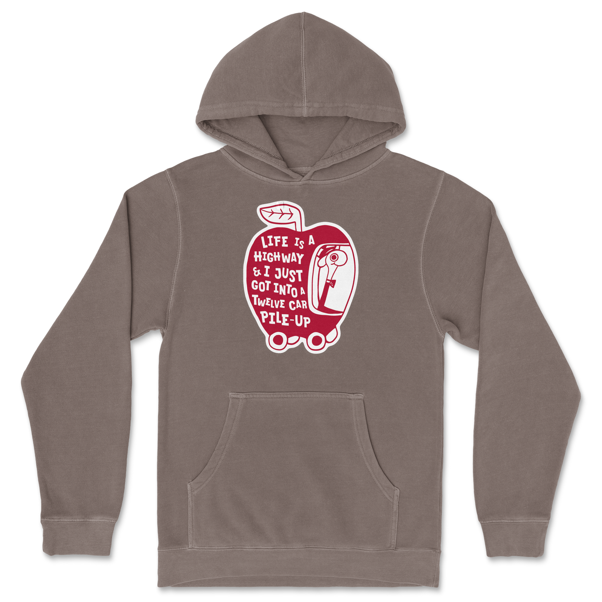 Independent Clothing Co. Hoodie Life Is A Highway  in Clay