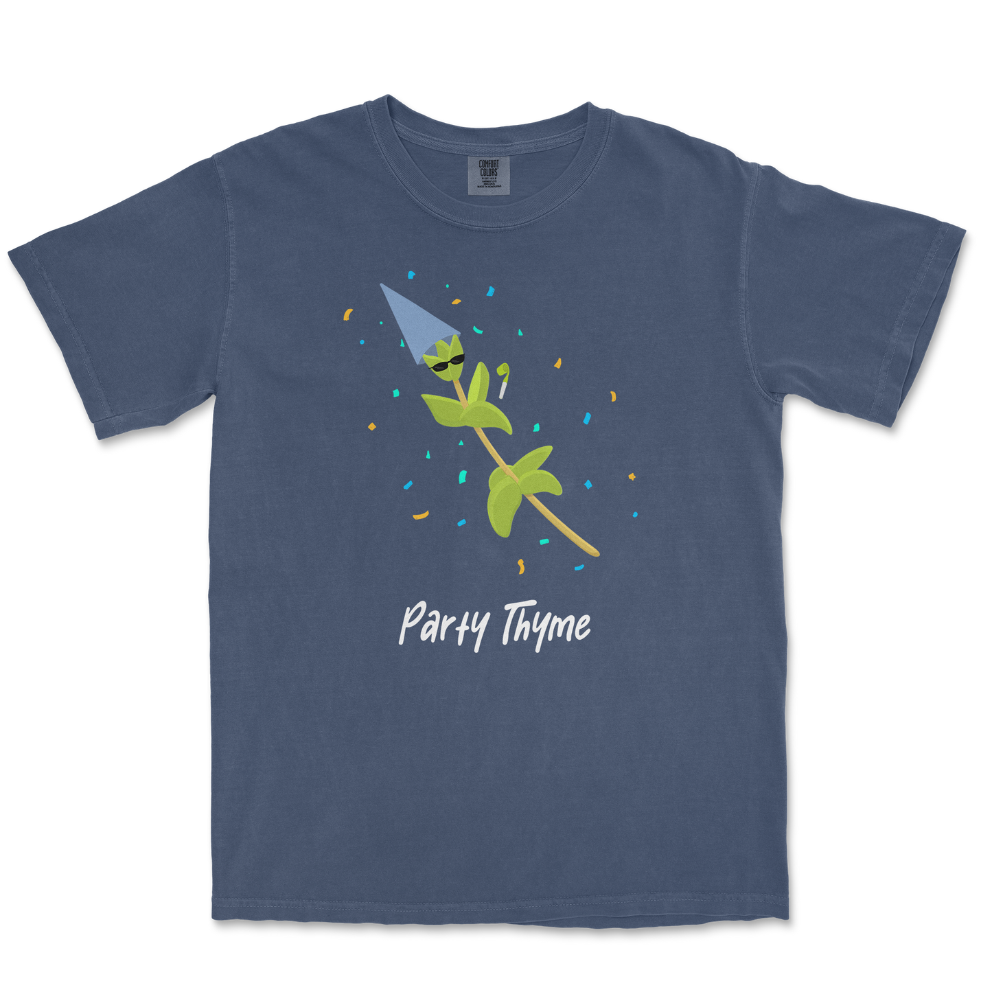 Comfort Colors T-Shirt Party Thyme in Midnight