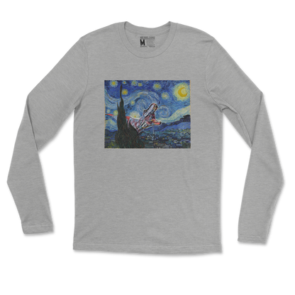 Gildan SoftStyle Long Sleeve Van Gogh but Cooler in Sports Grey