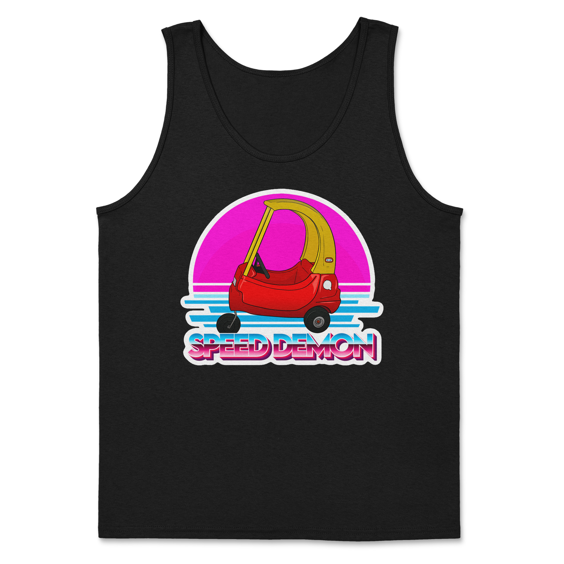 The Nice Shirt Tank Top Speed Demon  in Black