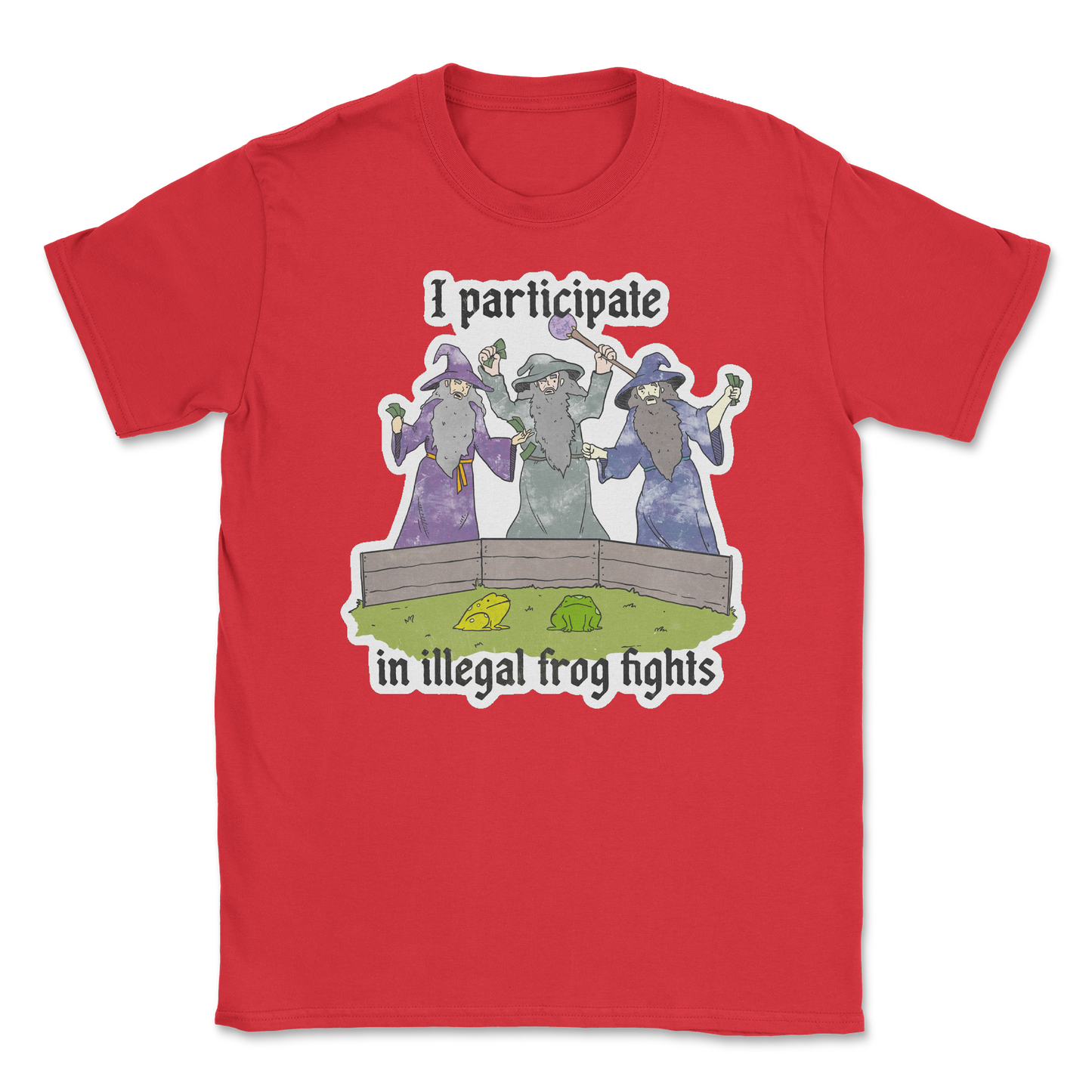 The Nice Shirt T-Shirt Wizard Activities  in Red