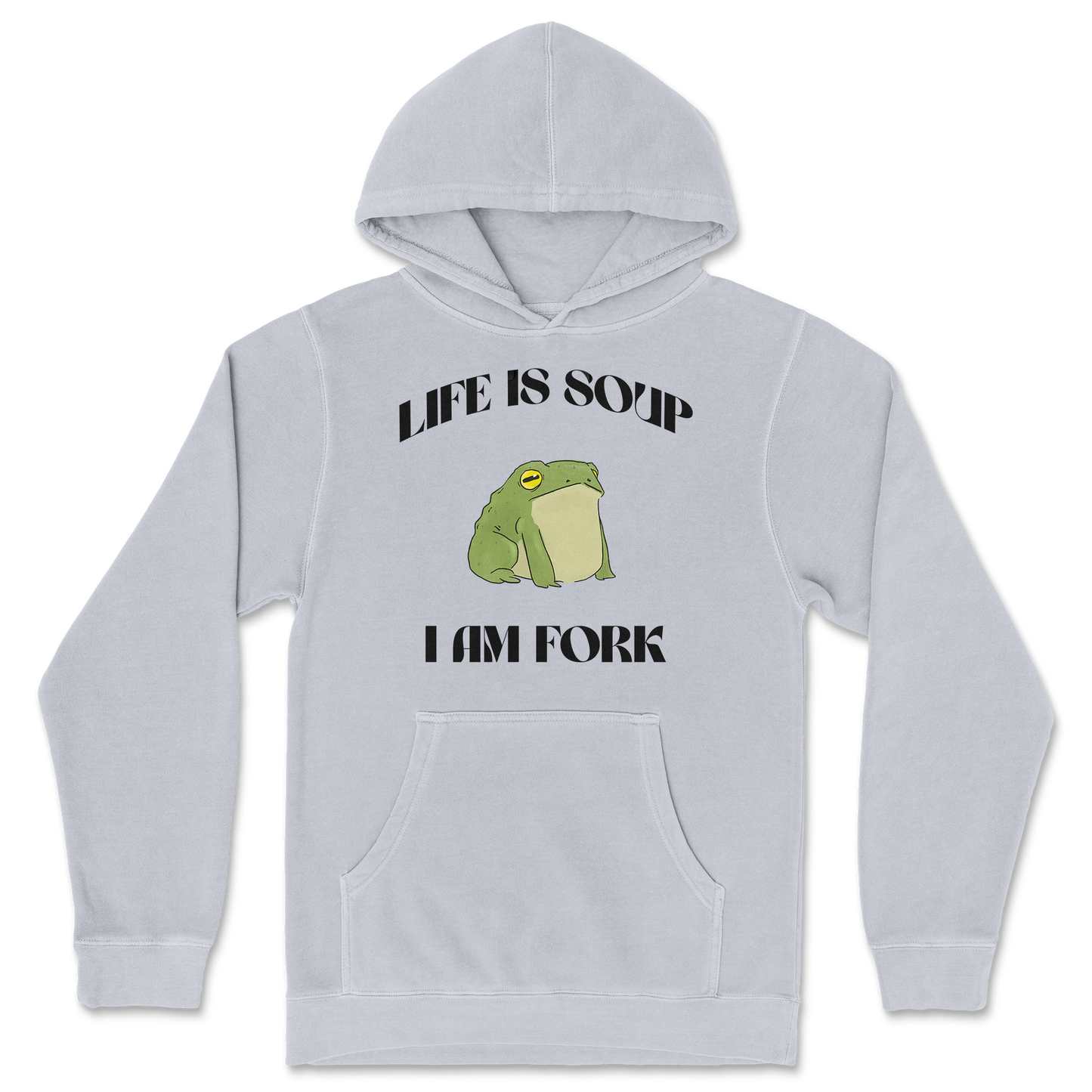 Independent Clothing Co. Hoodie Life is Soup in GreyHeather