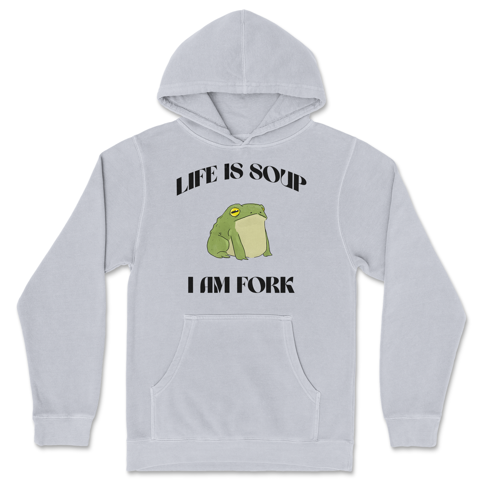 Independent Clothing Co. Hoodie Life is Soup in GreyHeather