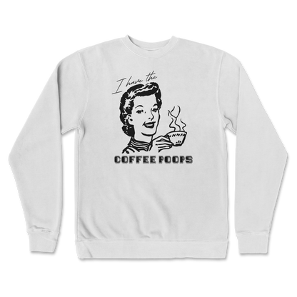 Independent Clothing Co. Crew Neck Coffee Poops  in white