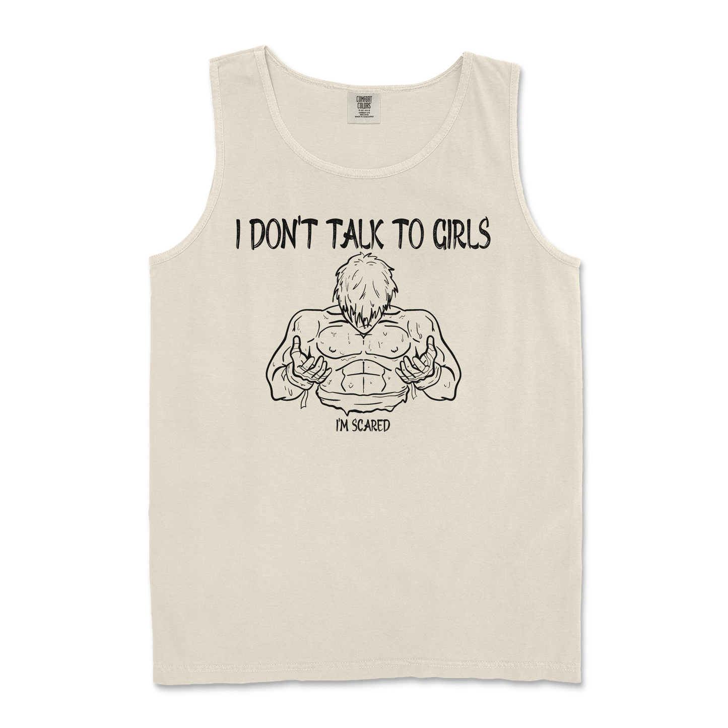 Comfort Colors Tank Top Gym Shirt in Ivory