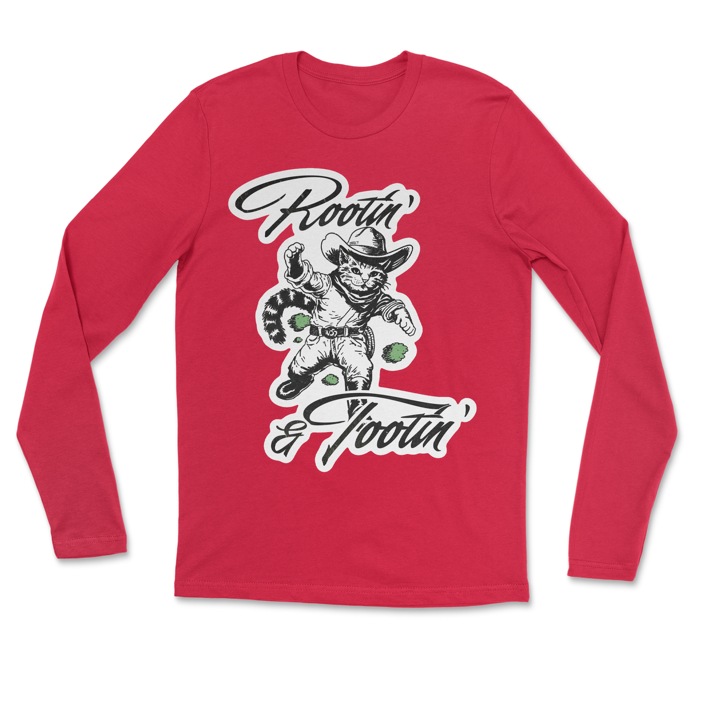 The Nice Shirt Long Sleeve Rootin Tootin  in Red