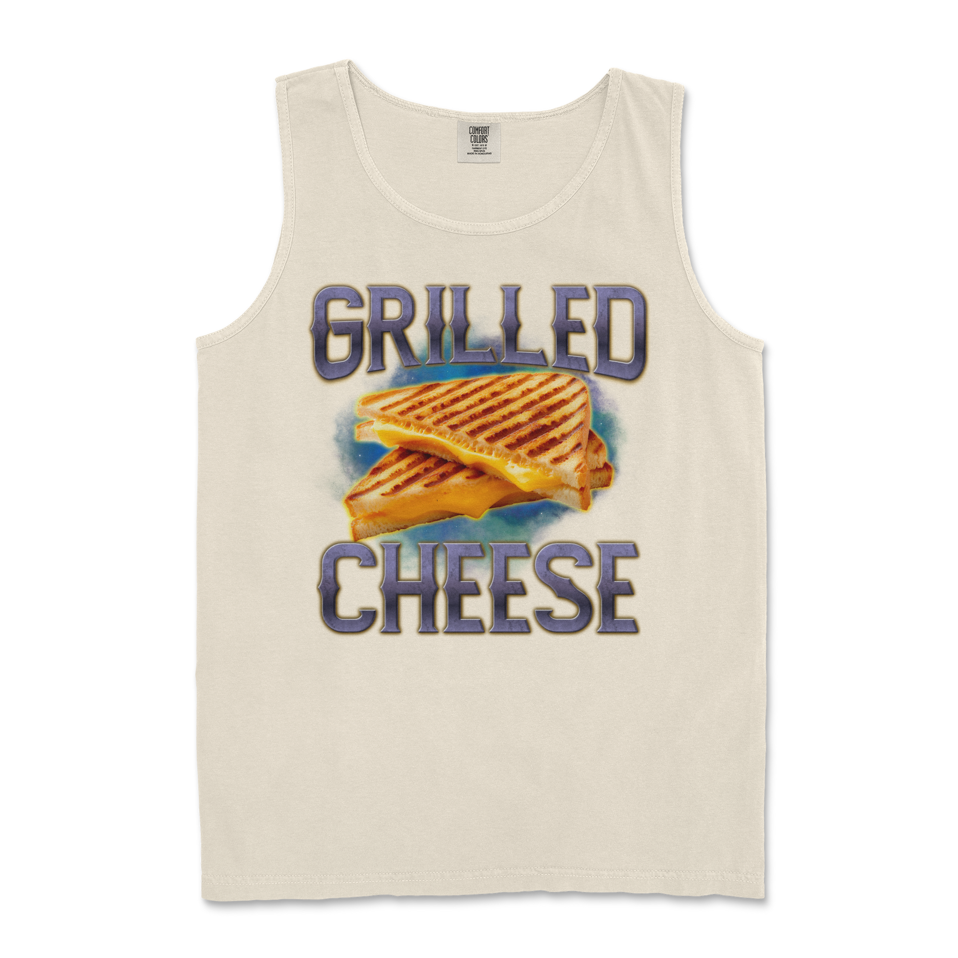 Comfort Colors Tank Top Grilled Cheese  in Ivory