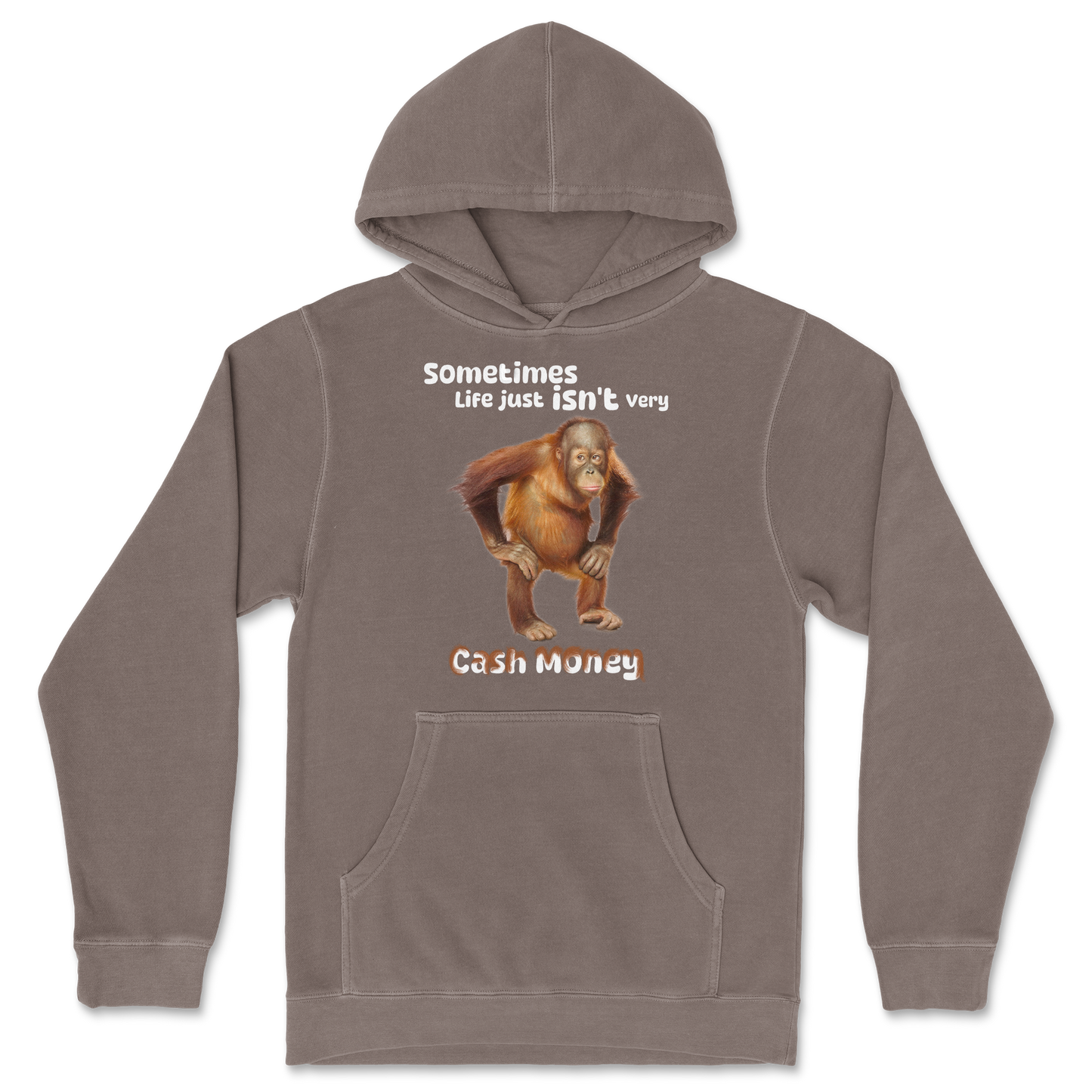 Independent Clothing Co. Hoodie Cash Money Monkey  in Clay