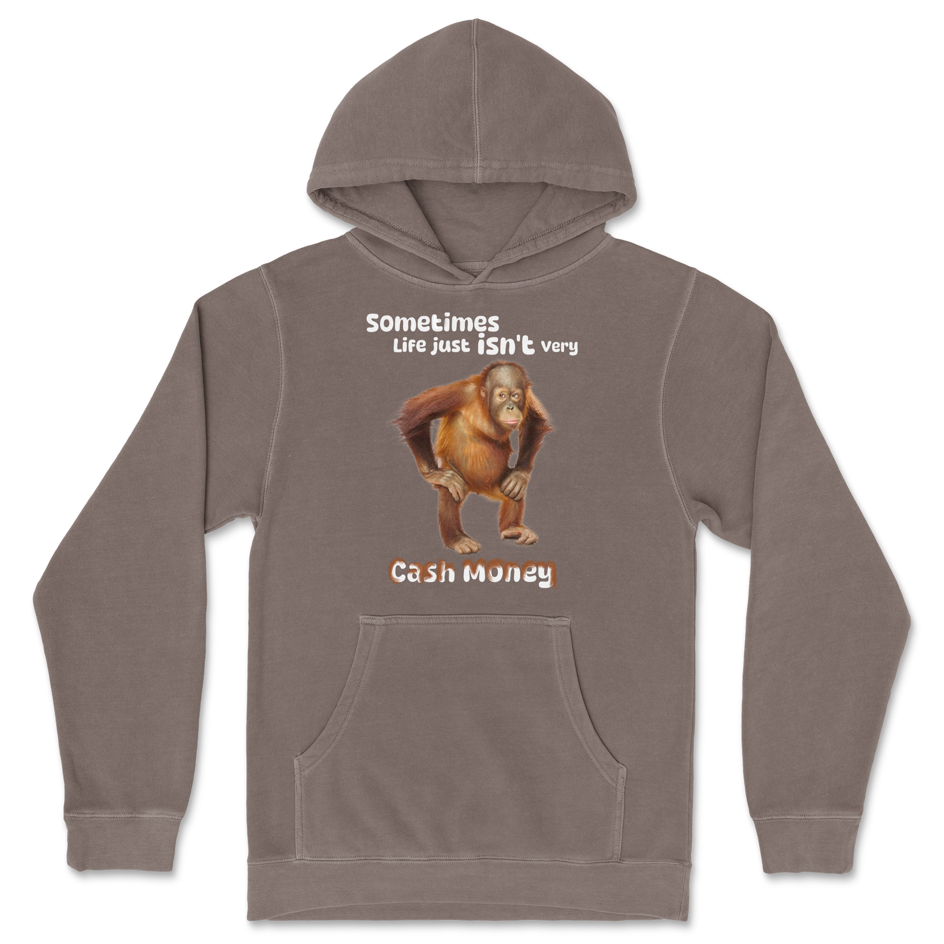 Independent Clothing Co. Hoodie Cash Money Monkey  in Clay