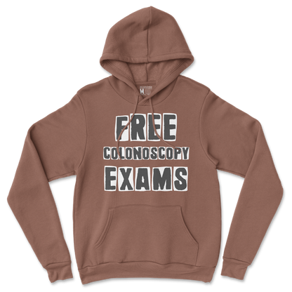 Gildan SoftStyle Hoodie Free Colonoscopy Exams in Cocoa