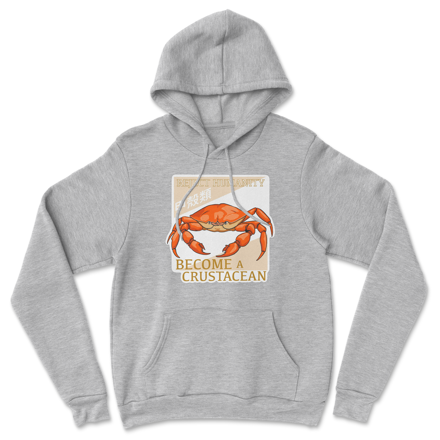 Heavy Blend Hoodie Embrace the Crab in Grey Heather
