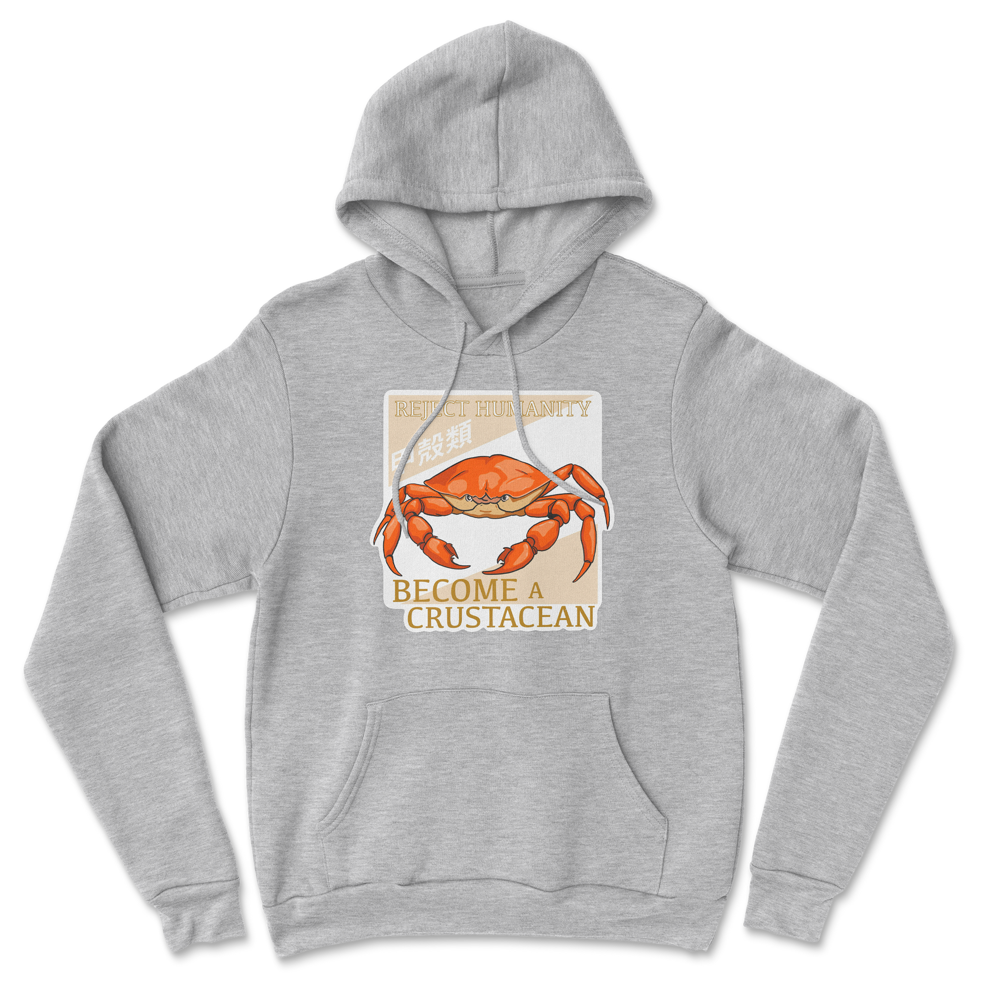 Heavy Blend Hoodie Embrace the Crab in Grey Heather