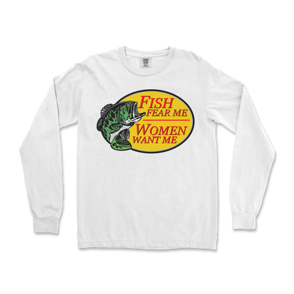 Comfort Colors Long Sleeve For The Fishermen in White