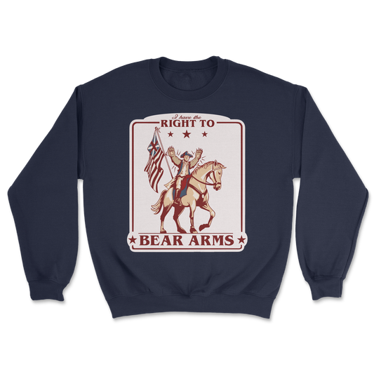 Heavy Blend Crew Neck Right to Bear Arms in Navy