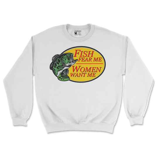 Gildan SoftStyle Crew Neck For The Fishermen in White