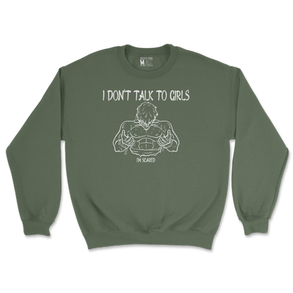 Gildan SoftStyle Crew Neck Gym Shirt in Military Green