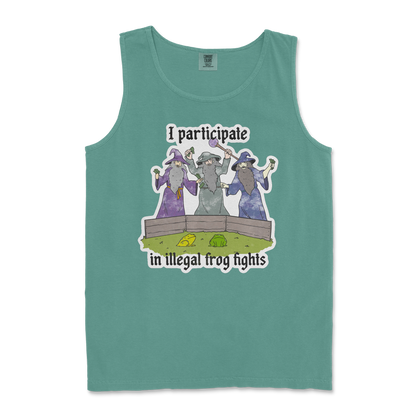 Comfort Colors Tank Top Wizard Activities  in Light-Green