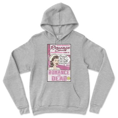 Gildan SoftStyle Hoodie Romance is Dead in Grey-Heather