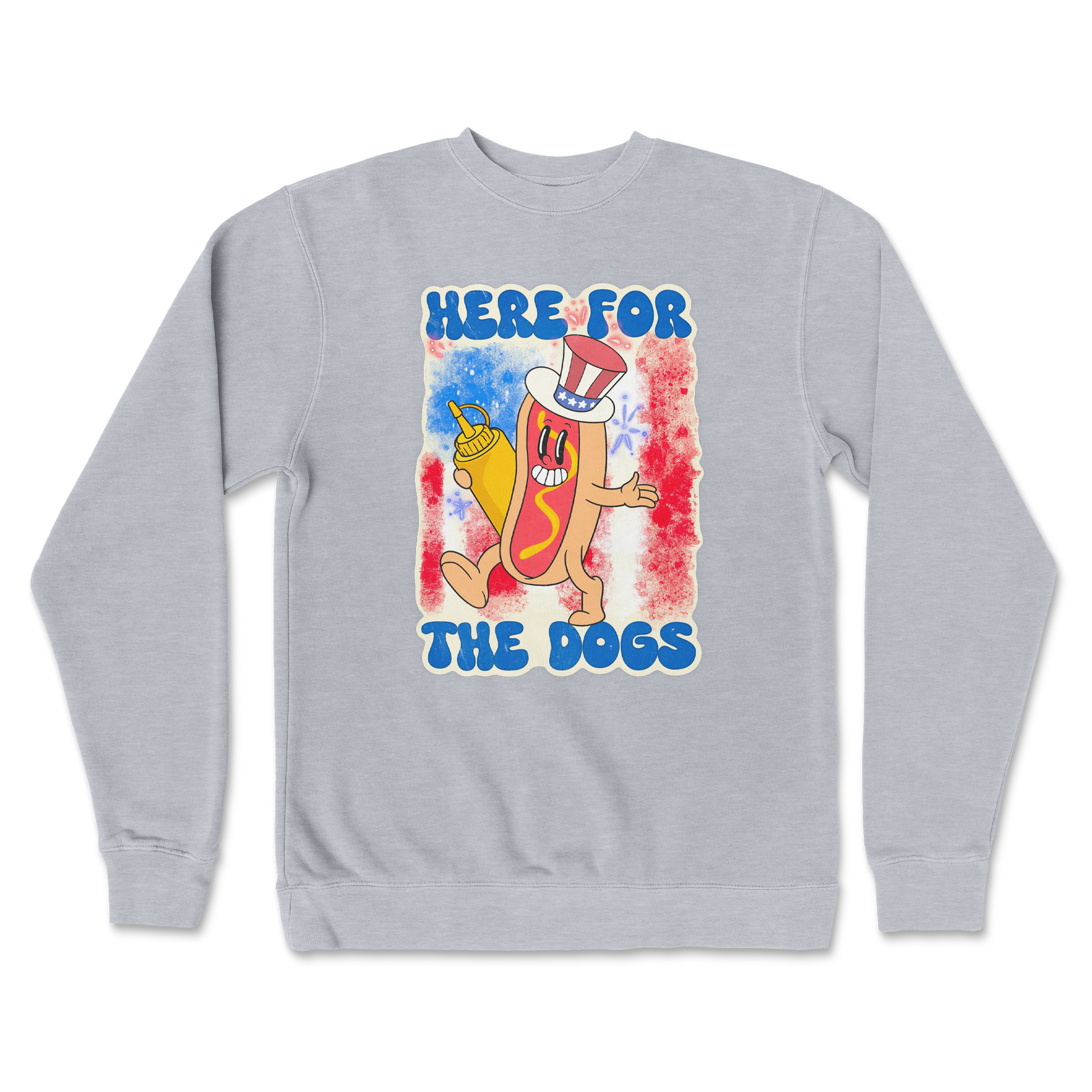 Independent Clothing Co. Crew Neck Hot Dog in Grey Heather