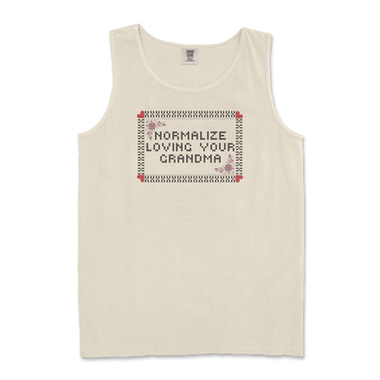Comfort Colors Tank Top Cross Stitch in Ivory