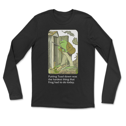 The Nice Shirt Long Sleeve Frog and Toad  in Black