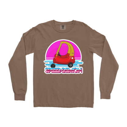 Comfort Colors Long Sleeve Speed Demon  in Espresso