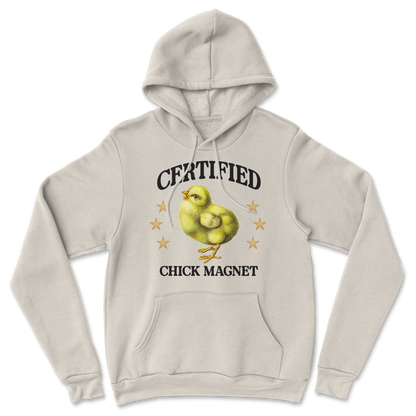 Heavy Blend Hoodie Chick Magnet in Sand