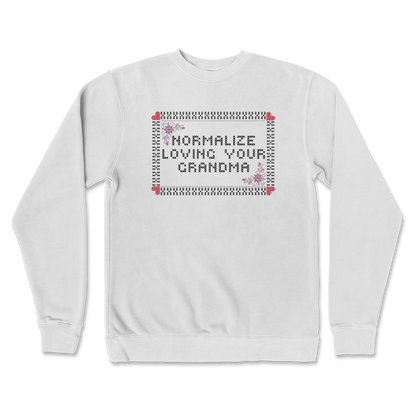 Independent Clothing Co. Crew Neck Cross Stitch in White