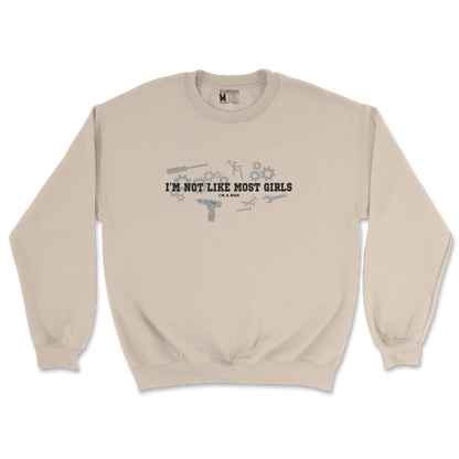 Gildan SoftStyle Crew Neck Not Like Most Girls in Sand