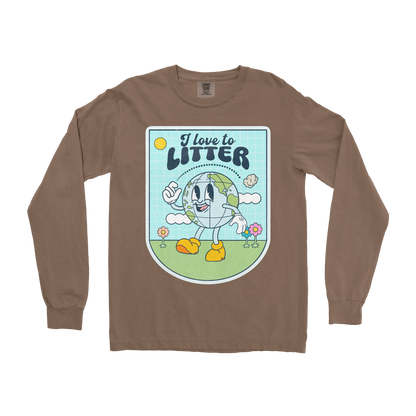 Comfort Colors Long Sleeve Earth Day in Espresso