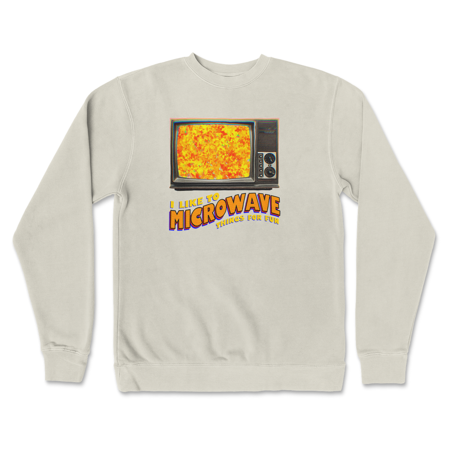 Independent Clothing Co. Crew Neck Microwave For Fun in Bone