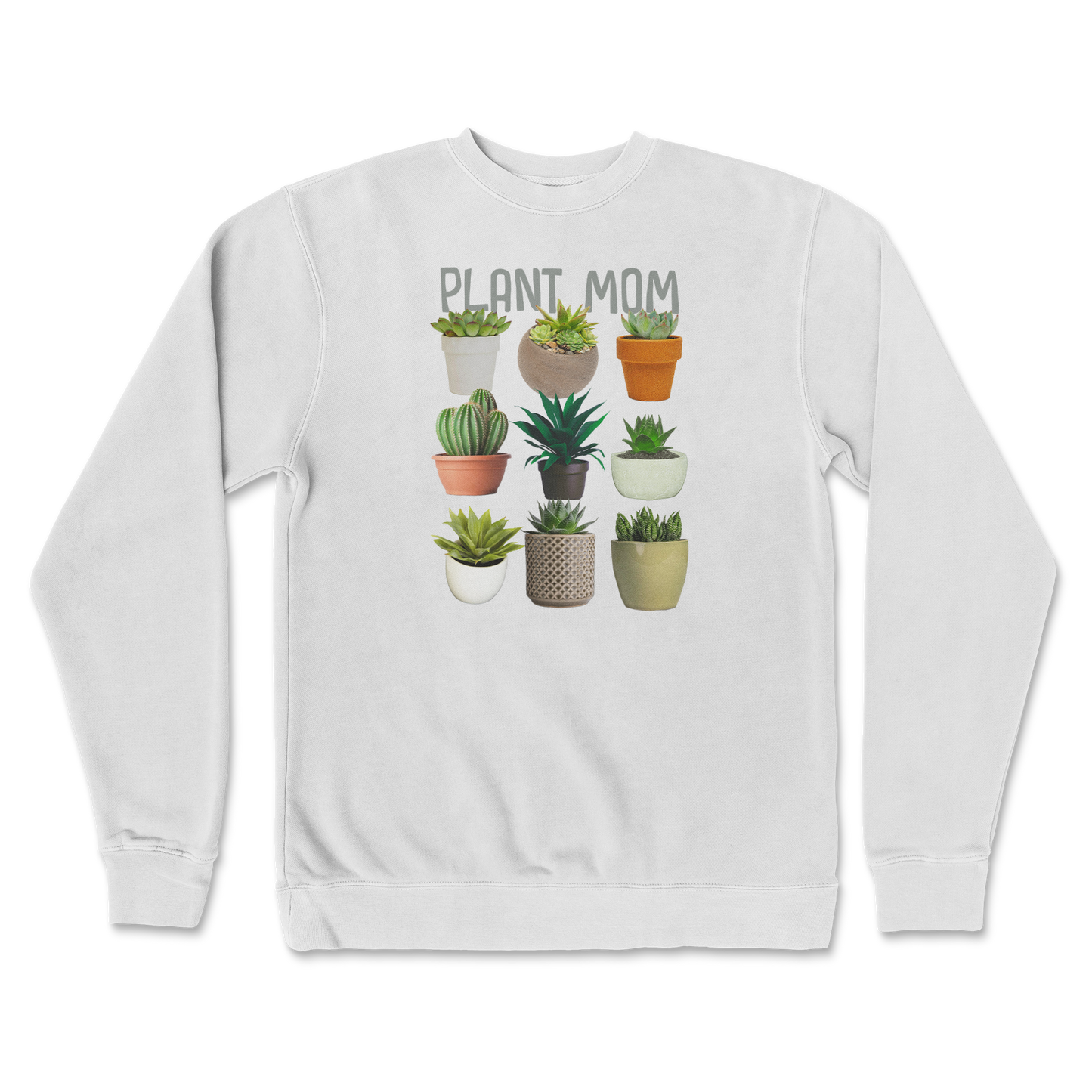 Independent Clothing Co. Crew Neck Plant Mom in White