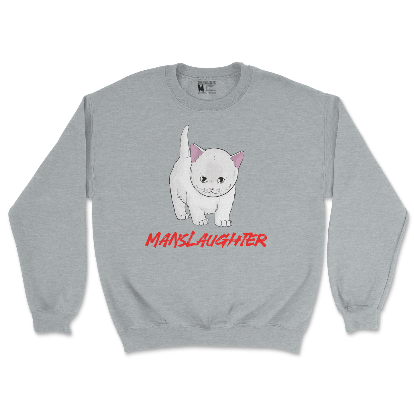 Gildan SoftStyle Crew Neck Manslaughter in Sports Grey