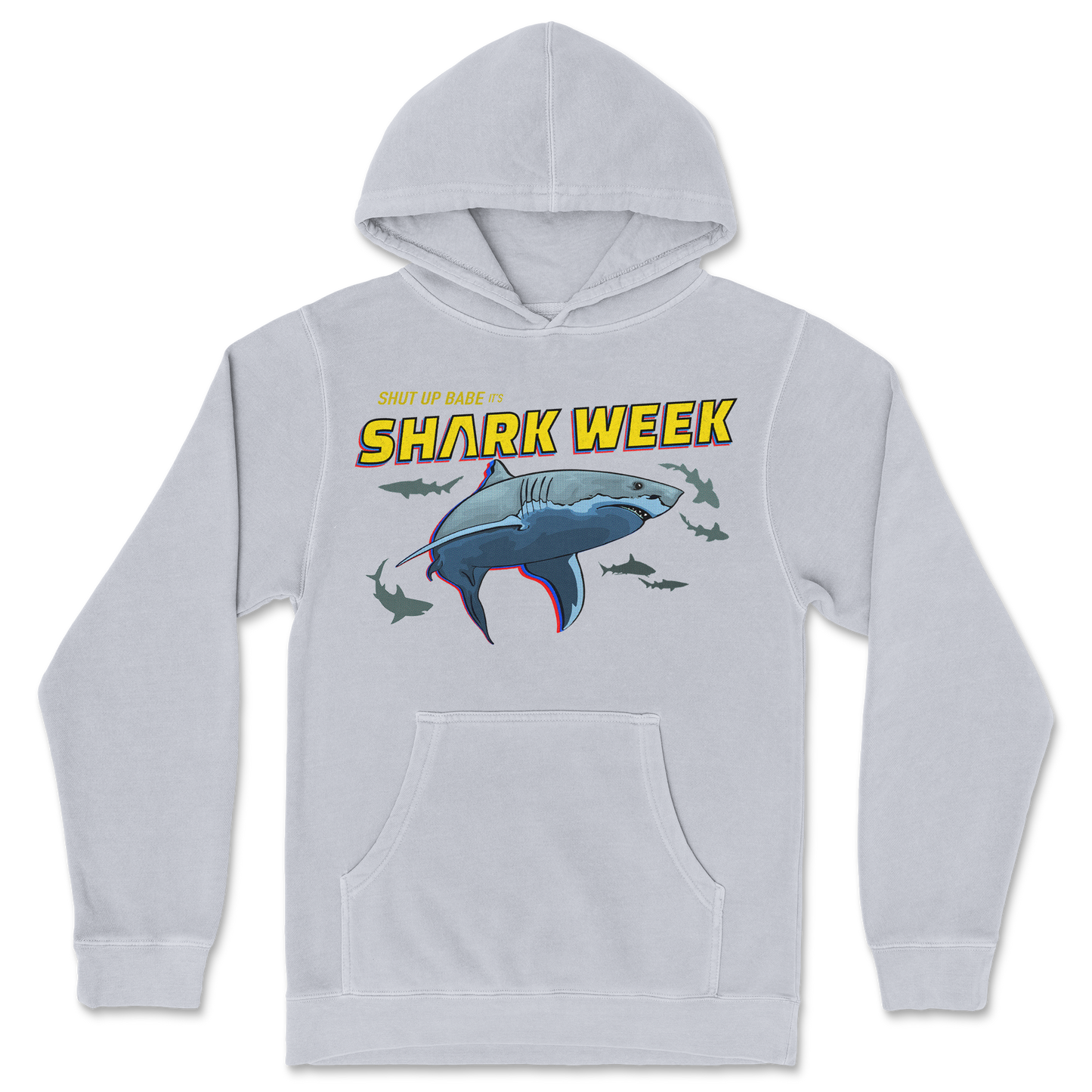 Independent Clothing Co. Hoodie Shark Week in GreyHeather