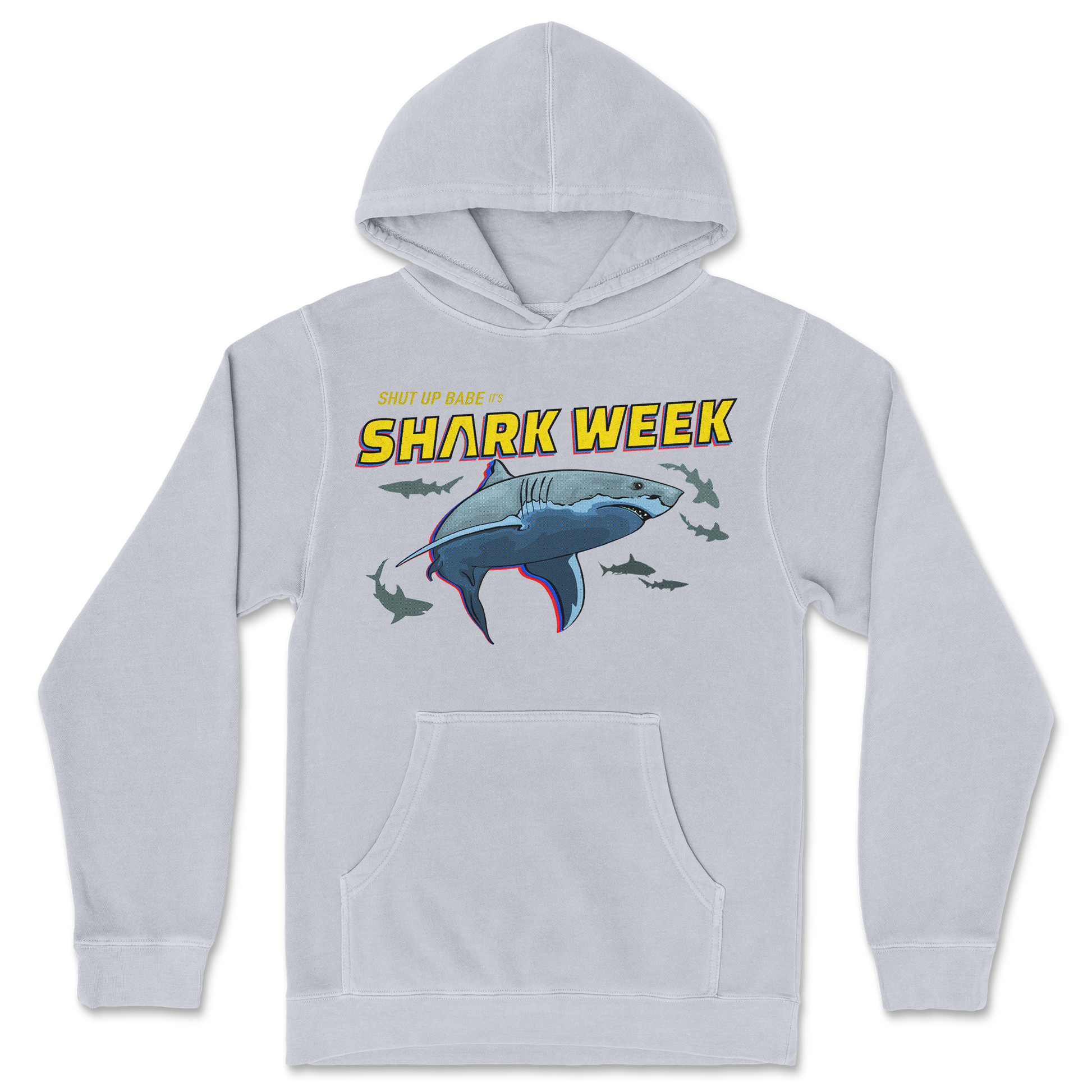 Independent Clothing Co. Hoodie Shark Week in GreyHeather