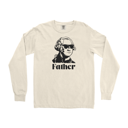 Comfort Colors Long Sleeve Father  in Ivory