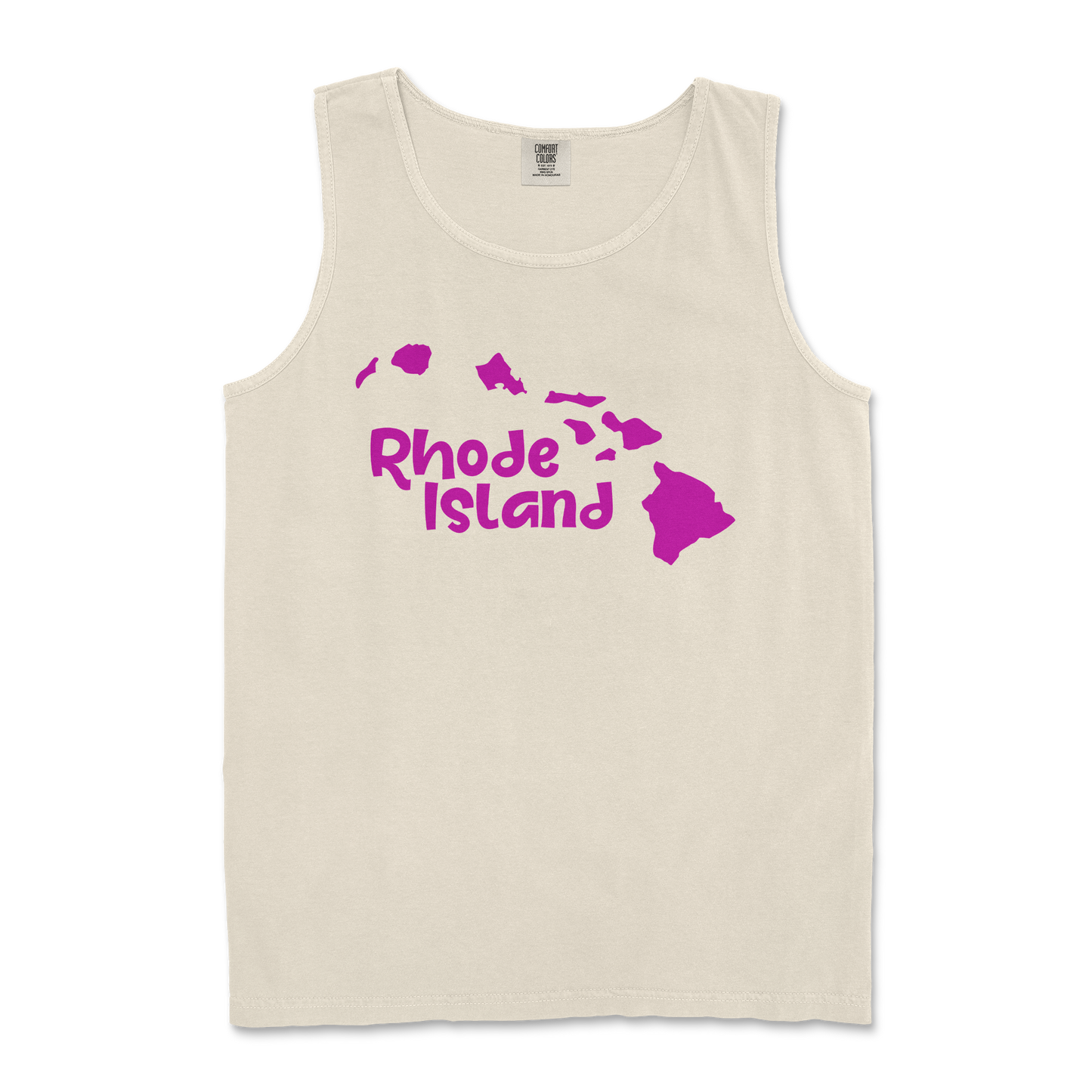 Comfort Colors Tank Top Rhode Island in Ivory