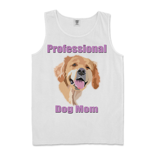 Comfort Colors Tank Top Dog Mom in White