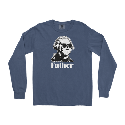 Comfort Colors Long Sleeve Father  in Midnight