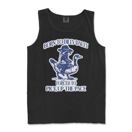 Comfort Colors Tank Top Dilly Dally  in Black