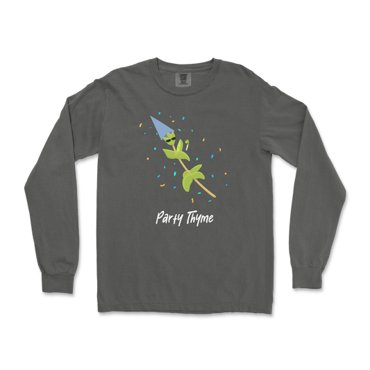 Comfort Colors Long Sleeve Party Thyme in Pepper