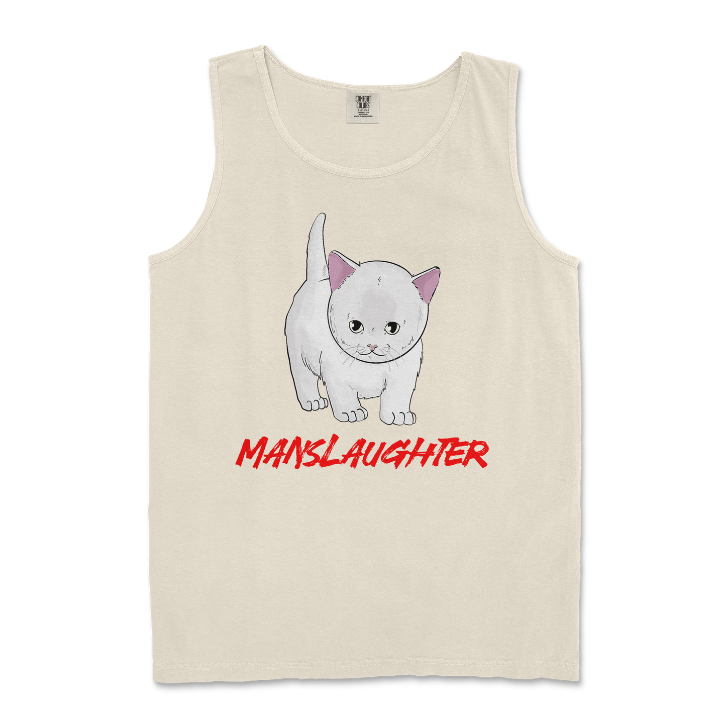 Comfort Colors Tank Top Manslaughter in Ivory