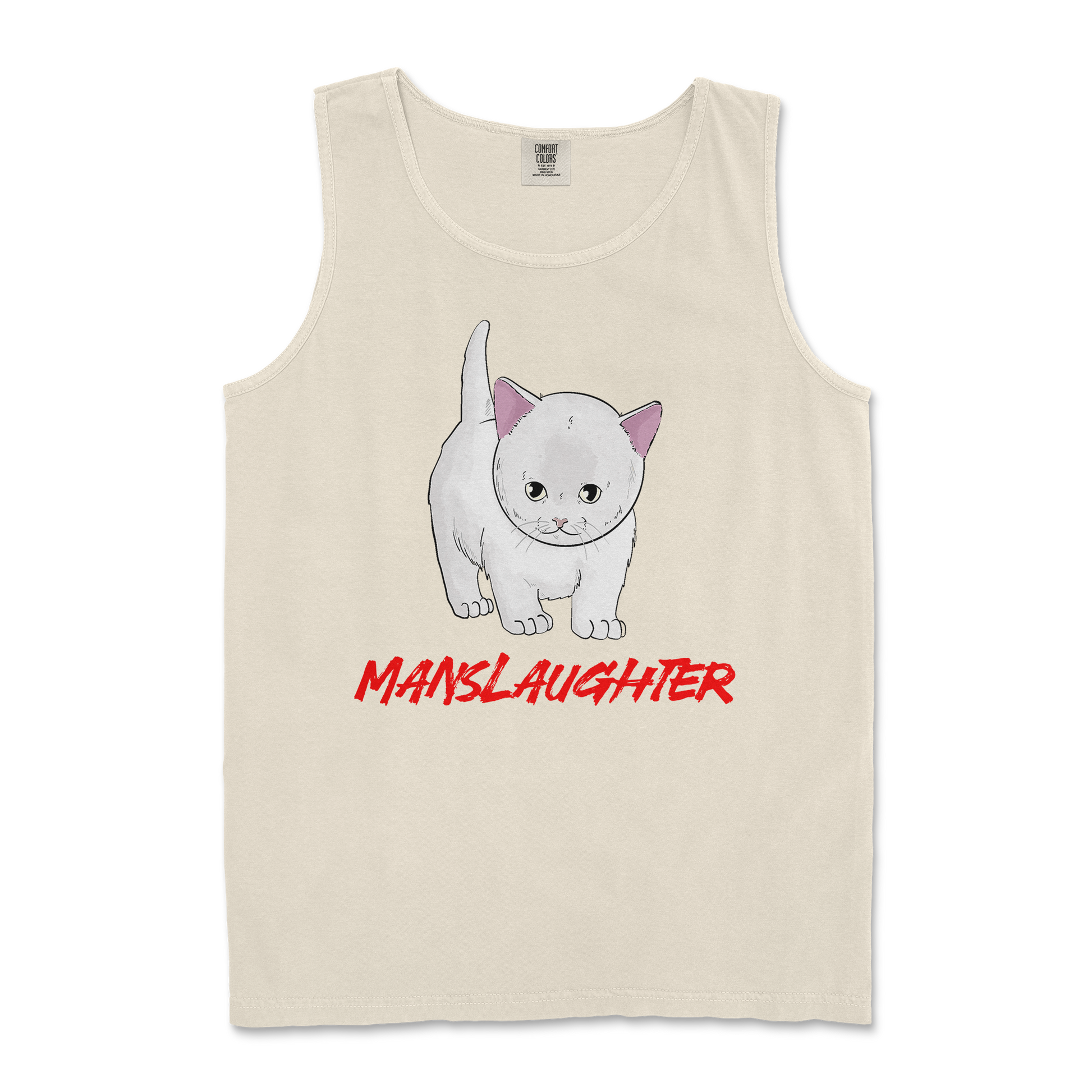 Comfort Colors Tank Top Manslaughter in Ivory